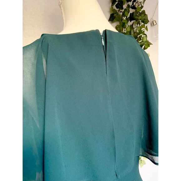 Lulus Kadence Emerald Green Chiffon Maxi Dress - Picture 11 of 12